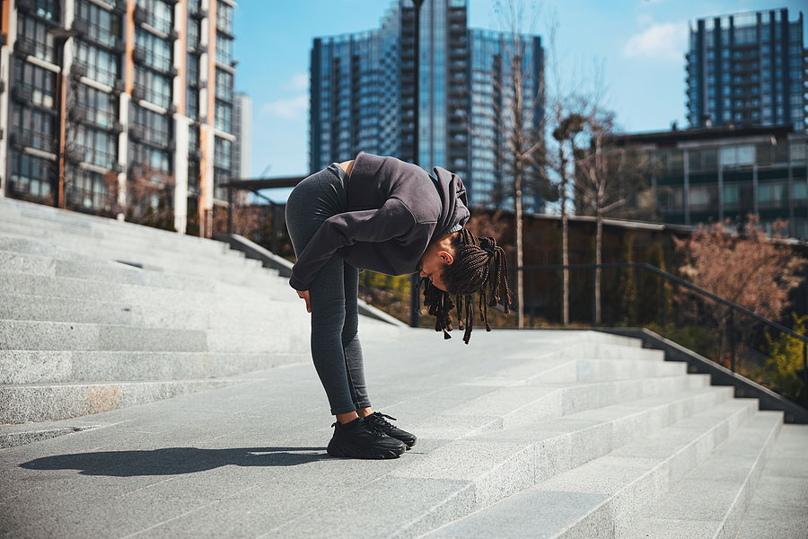 Doing A Hamstring Stretch